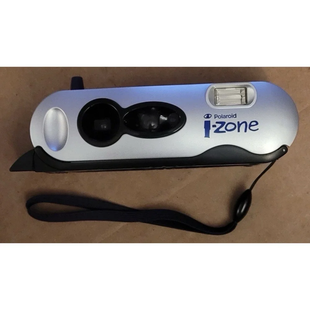 VTG Polaroid I-Zone Instant Sticker Film Camera Tested Working With‎ Wrist Strap